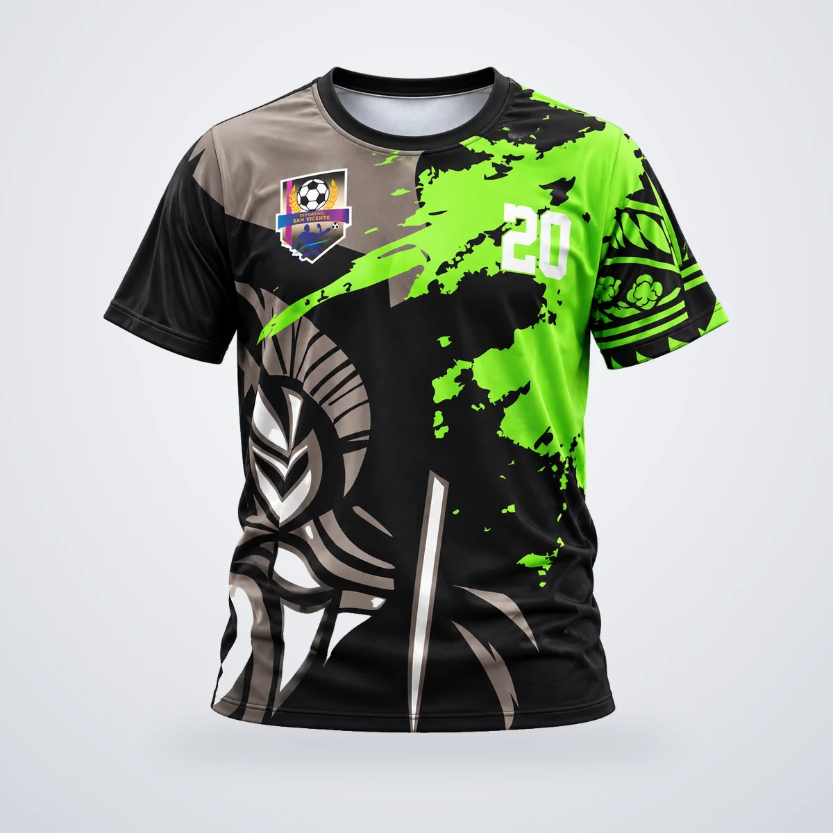 Camiseta de fútbol sublimada, diseño Victory Sports