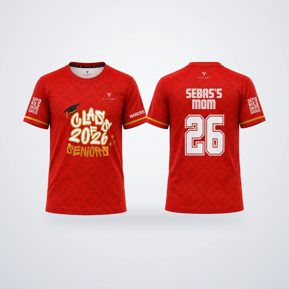 Camiseta sublimada, diseño Class of 2026