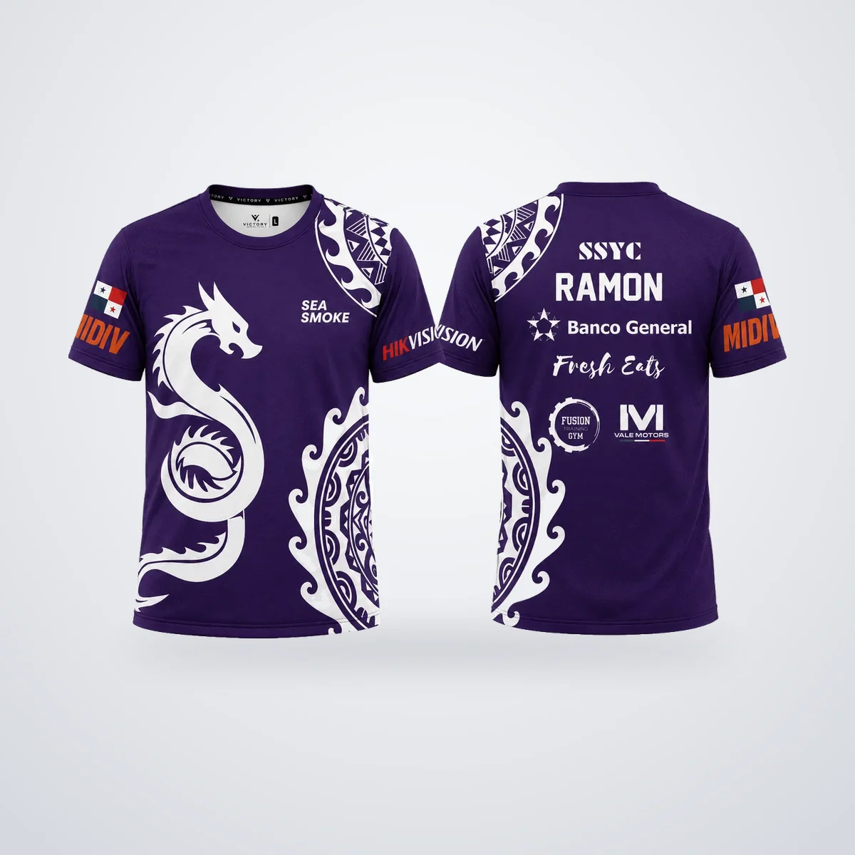 Camiseta sublimada, diseño Sea Smoke