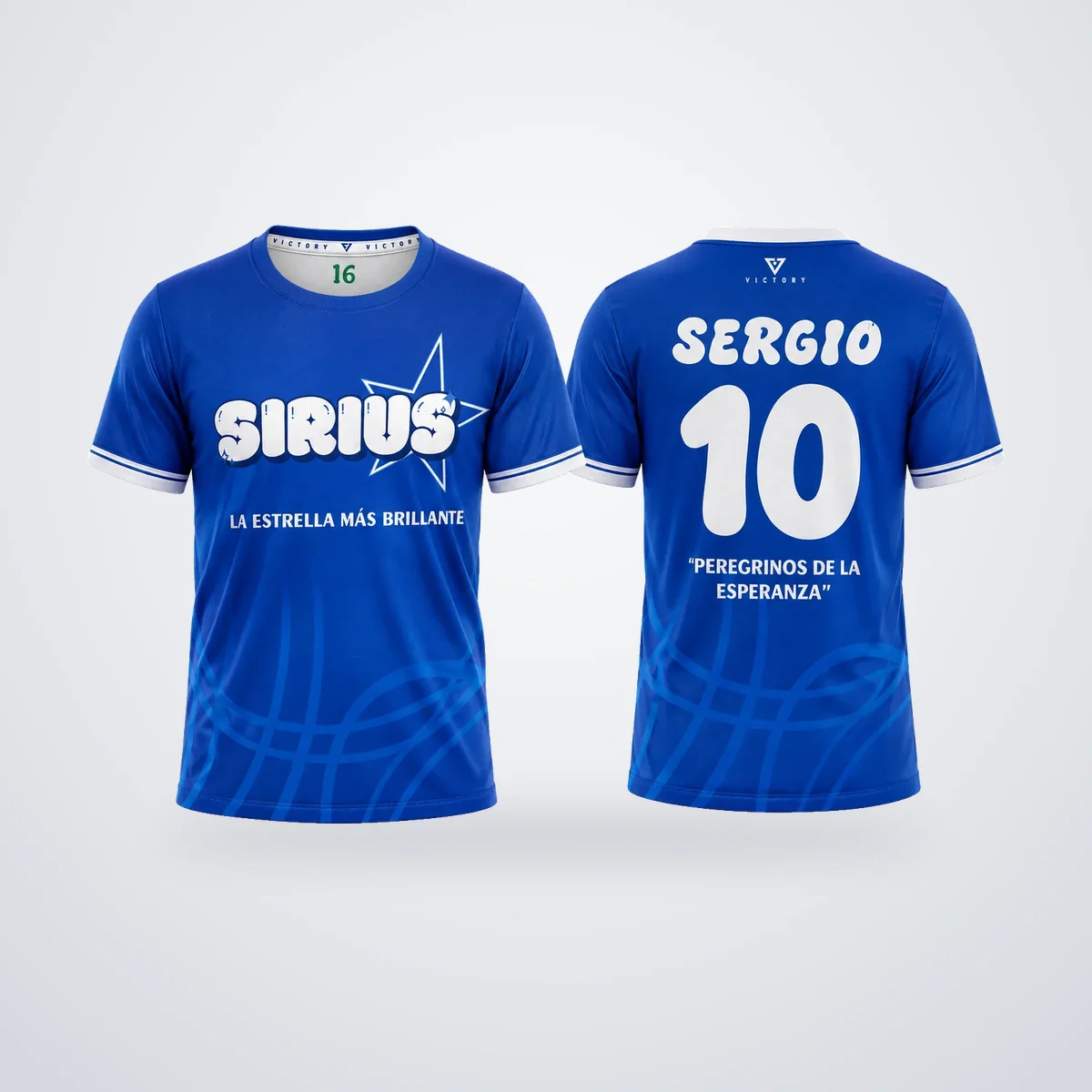 Camiseta sublimada, diseño Sirius
